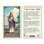 HC9-128E Quality Holy Cards (Milan, Italy) - St. Agatha - Sold by 25/PKG