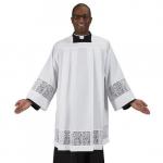 RJ Toomey Surplice  Augustinian Collection IHS - Latin Cross Design - Lace Insert - TS419 3